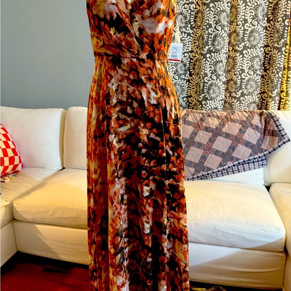 Elegant Multicolor Sleeveless Maxi Dress